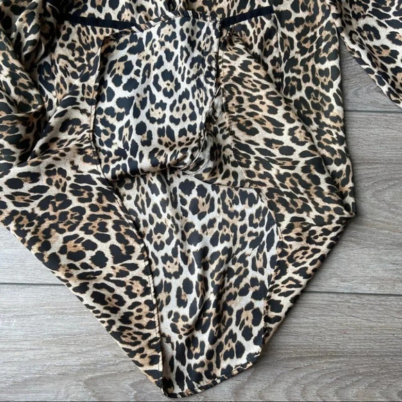 Zara  Leopard Print Button Down Blouse - Picture 9 of 16
